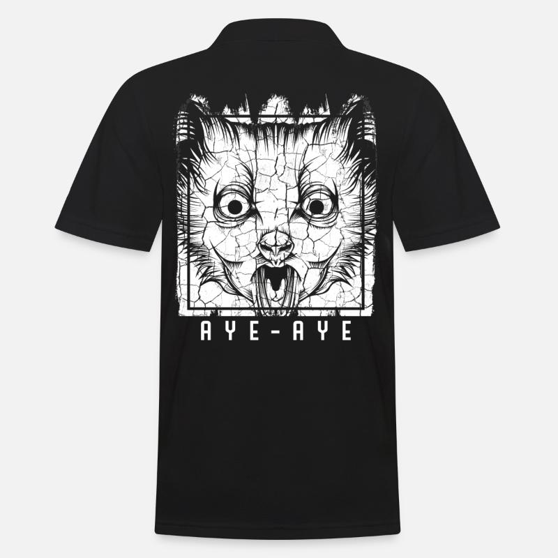 Aye-Aye - Männer Poloshirt - Schwarz