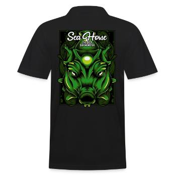 Seepferdchen Meeresleben Seenadeln Ozean Geschenk - Männer Poloshirt - Schwarz - Hinten - Kai (181cm)