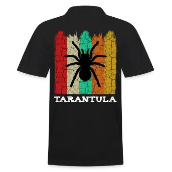 Vogelspinne - Männer Poloshirt - Schwarz - Hinten - Kai (181cm)