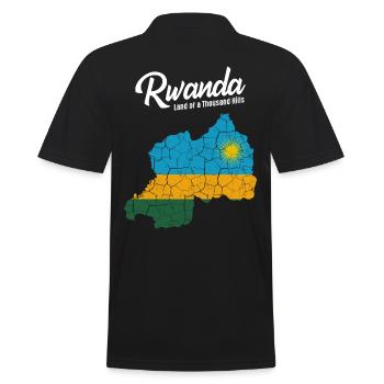 Rwanda - Polo Homme - noir - Dos - Kai (181cm)