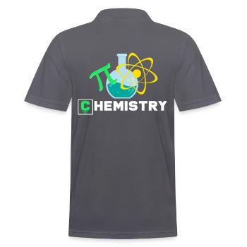 chemistry - Men's Polo Shirt - charcoal grey - Back - Nico (186cm)