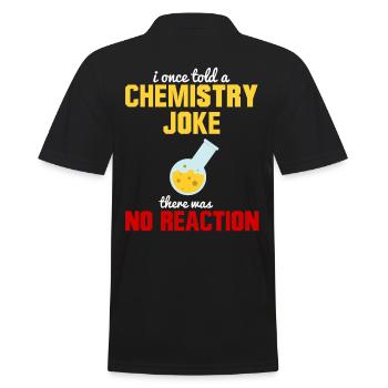 Chemist - Men's Polo Shirt - black - Back - Kai (181cm)