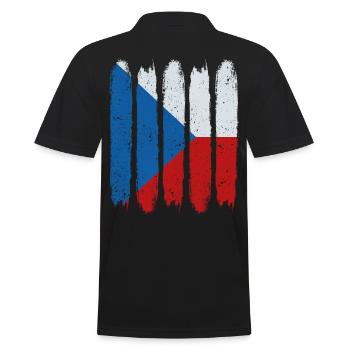 République Tchèque - Polo Homme - noir - Dos - Kai (181cm)