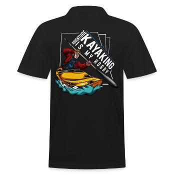 Kajak - Männer Poloshirt - Schwarz - Hinten - Kai (181cm)