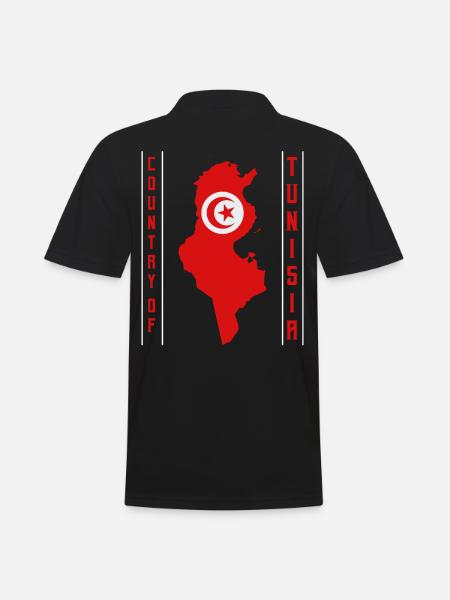 Tunisia - Men's Polo Shirt - black