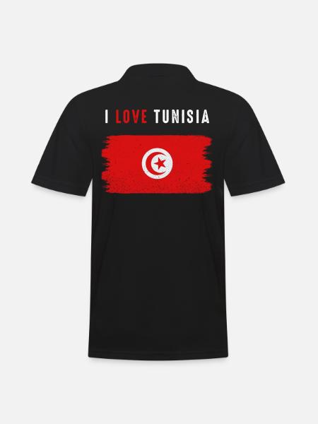 Tunisia - Men's Polo Shirt - black