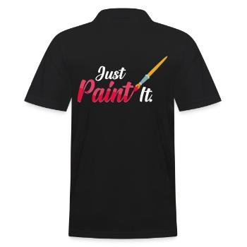 peinture - Polo Homme - noir - Dos - Kai (181cm)