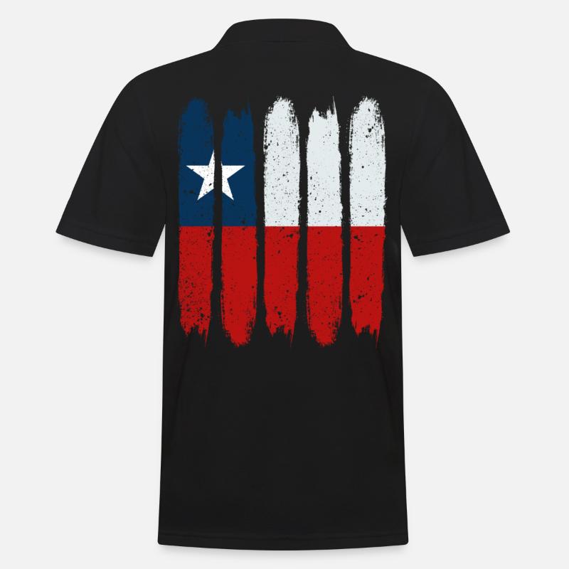Chile - Männer Poloshirt - Schwarz
