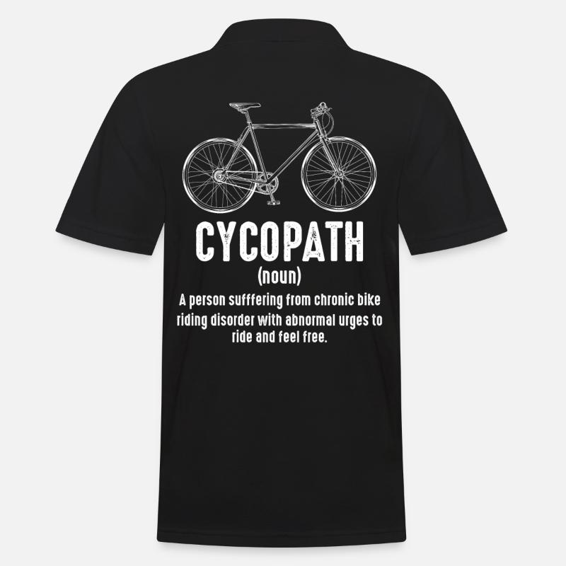 Fahrrad - Männer Poloshirt - Schwarz