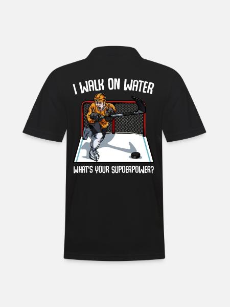Eishockey - Männer Poloshirt - Schwarz