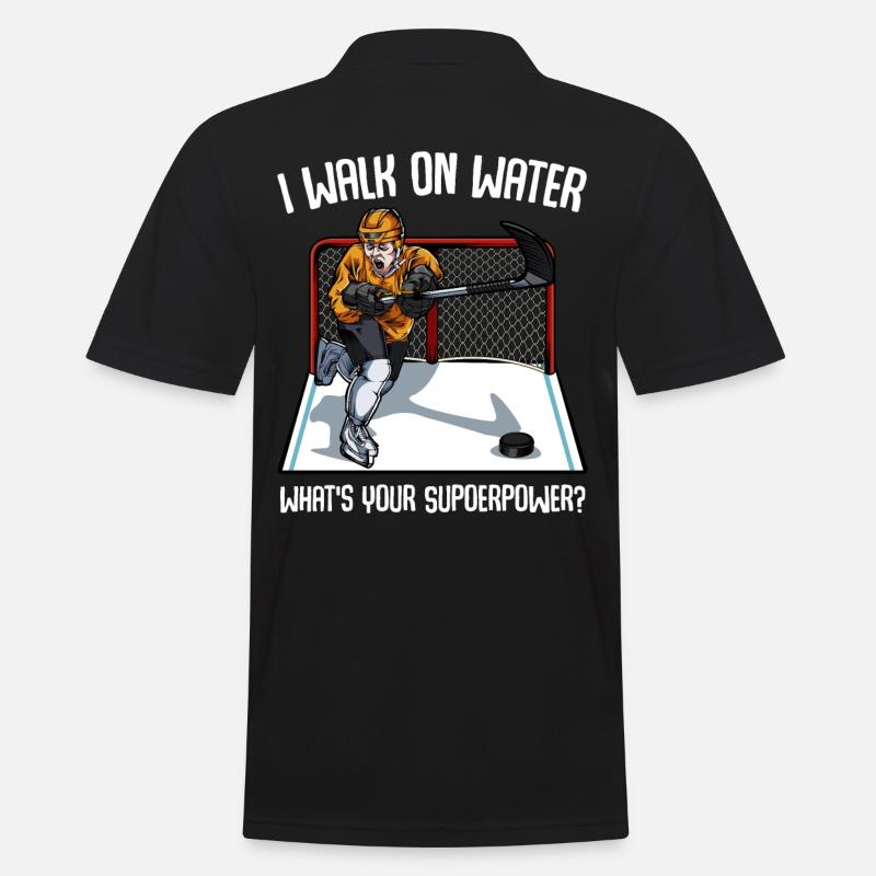 Eishockey - Männer Poloshirt - Schwarz