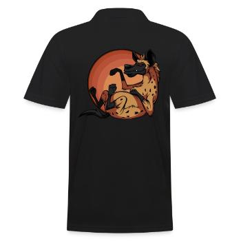 Hyène de bande dessinée - Polo Homme - noir - Dos - Kai (181cm)