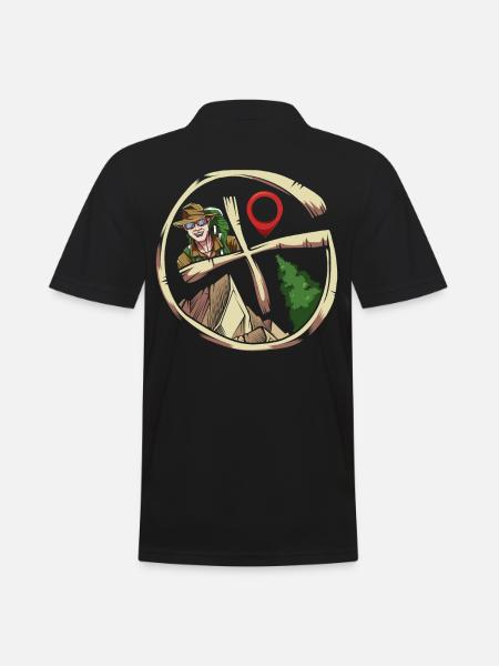 Geocaching - Men's Polo Shirt - black