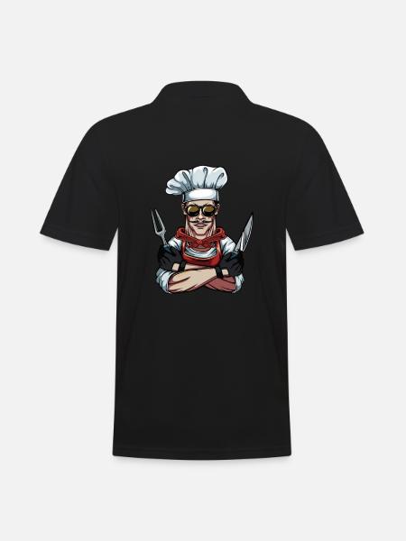 Cool kok kokke kokhue - Herre poloshirt - sort