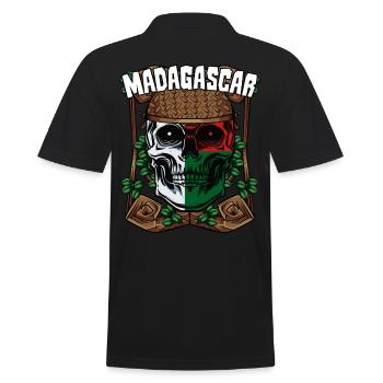 Cadeau Madagascar frais de crâne malgache - Polo Homme - noir - Dos - Kai (181cm)