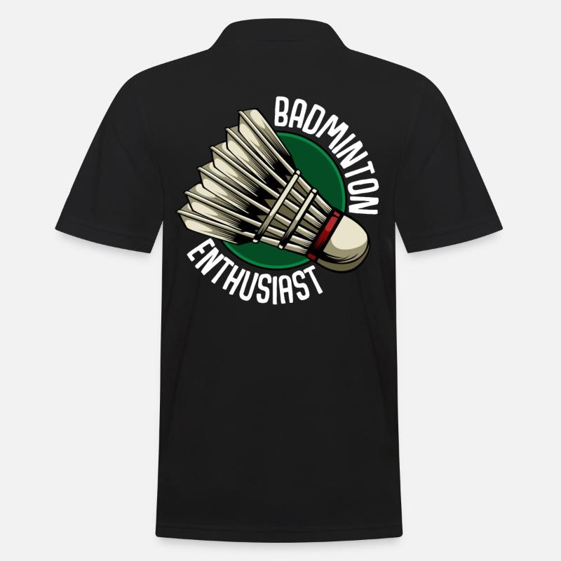 Badminton - Männer Poloshirt - Schwarz