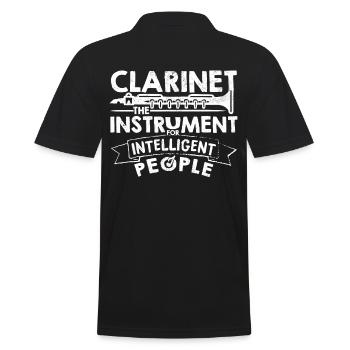 Cool clarinette clarinette joueur disant cadeau - Polo Homme - noir - Dos - Kai (181cm)