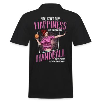 Cadeau de handballeur de handballer - Polo Homme - noir - Dos - Kai (181cm)
