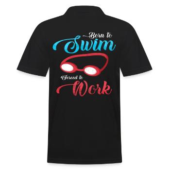 Paroles de nageur nage cadeau lunettes de natation - Polo Homme - noir - Dos - Kai (181cm)