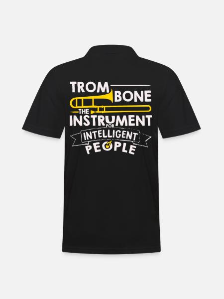 Don de chorale trombone musique trombone trombone - Polo Homme - noir