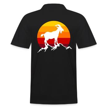 chèvre - Polo Homme - noir - Dos - Kai (181cm)
