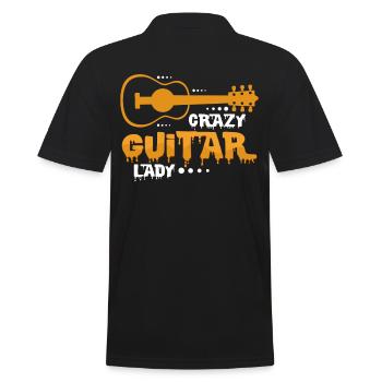 guitar - Men's Polo Shirt - black - Back - Kai (181cm)