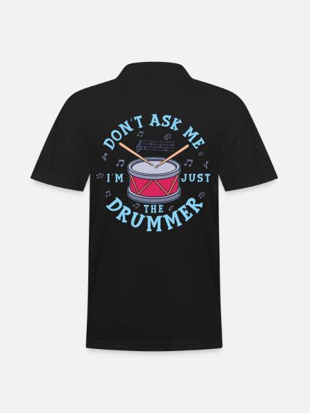 drummer - Men's Polo Shirt - black