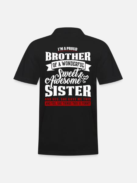 Bruder Und Schwester - Männer Poloshirt - Schwarz