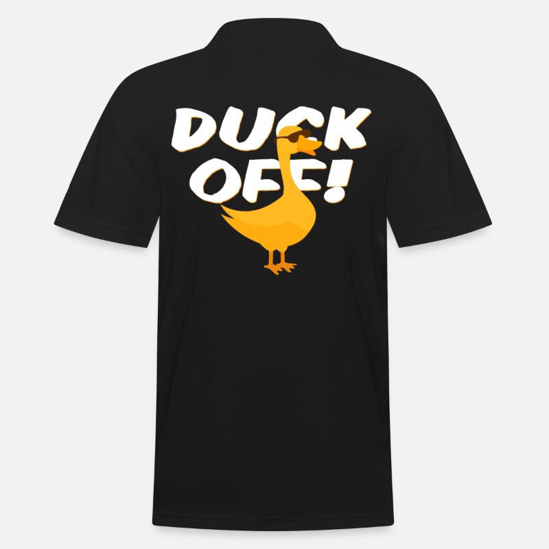 Enten - Männer Poloshirt - Schwarz