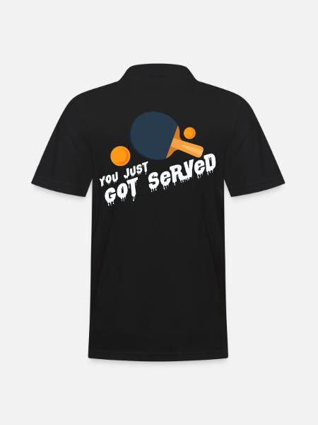 table tennis - Men's Polo Shirt - black