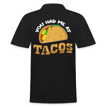 Taco - Men's Polo Shirt - black - Back - Kai (181cm)