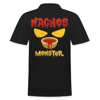 Nachos Monster | Salsa après l'amant cadeau - Polo Homme - noir - Dos - Kai (181cm)