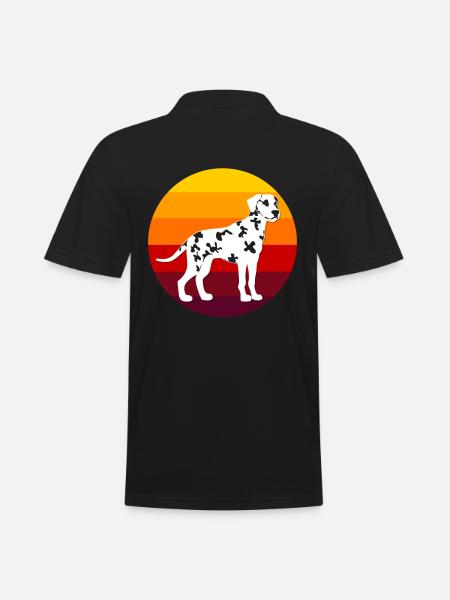 Dalmatian - Men's Polo Shirt - black