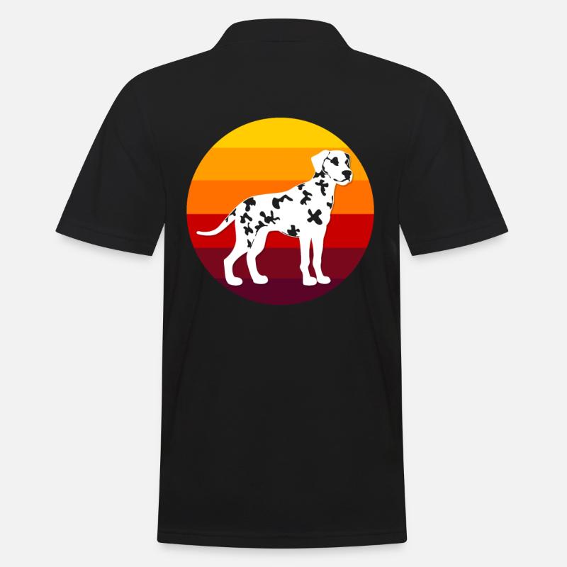 Dalmatiner - Männer Poloshirt - Schwarz