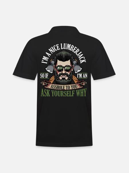 lumberjack - Men's Polo Shirt - black