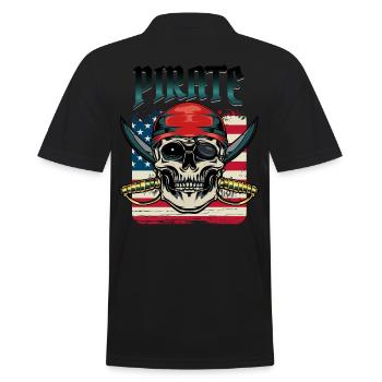 pirate - Polo Homme - noir - Dos - Kai (181cm)