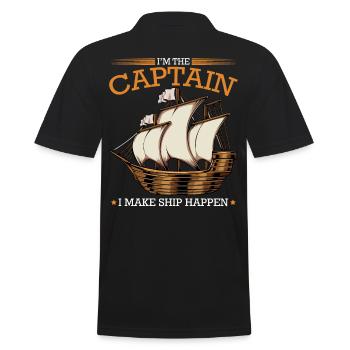 navigation à voile - Polo Homme - noir - Dos - Kai (181cm)