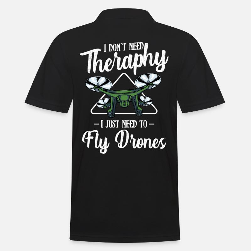 drones - Polo Homme - noir