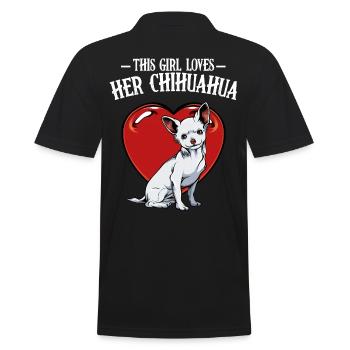 Chihuahua - Men's Polo Shirt - black - Back - Kai (181cm)