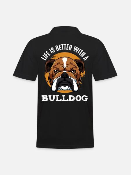 Bouledogue - Polo Homme - noir
