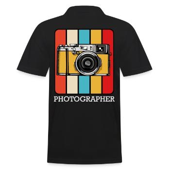photographe - Polo Homme - noir - Dos - Kai (181cm)