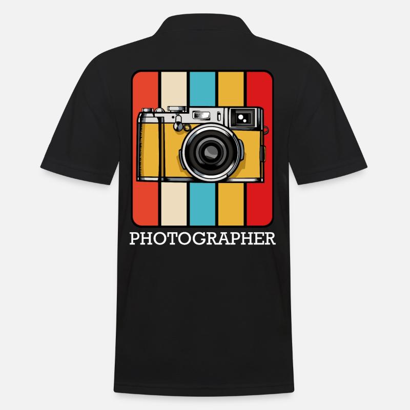 Fotograf - Männer Poloshirt - Schwarz