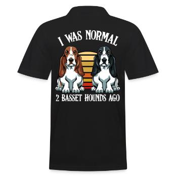 Basset Hound - Polo Homme - noir - Dos - Kai (181cm)