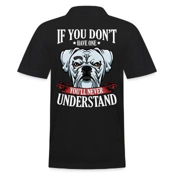 Cool Boxer Statement Dire le cadeau du propriétaire du chien - Polo Homme - noir - Dos - Kai (181cm)