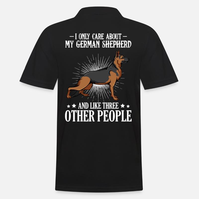 Schäferhund - Männer Poloshirt - Schwarz