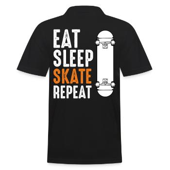 Skateboard - Polo Homme - noir - Dos - Kai (181cm)