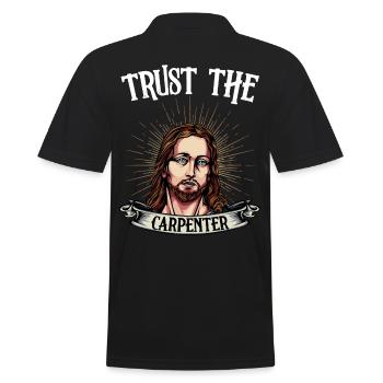 Zimmermann Sprüche Jesus Zimmerer Geschenk - Männer Poloshirt - Schwarz - Hinten - Kai (181cm)