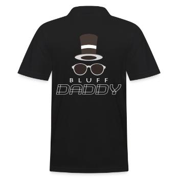 Poker - Männer Poloshirt - Schwarz - Hinten - Kai (181cm)