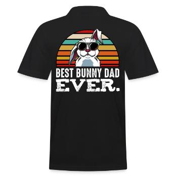 Hare - Men's Polo Shirt - black - Back - Kai (181cm)