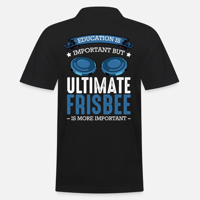 Frisbee - Männer Poloshirt - Schwarz